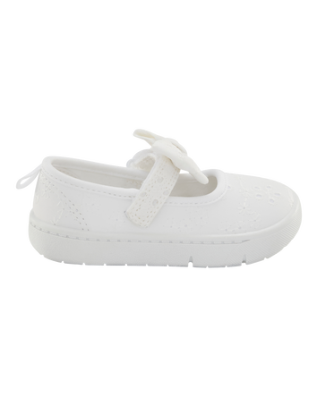 Baby  Every Step® First Walker Eyelet Mary Jane Sneakers - White, 