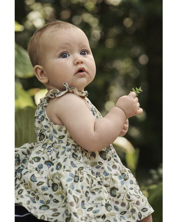Baby Tiered Sundress Made with LENZING™ ECOVERO™ and Linen
, 