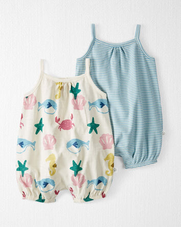 Baby Organic Cotton Bubble Rompers, 
