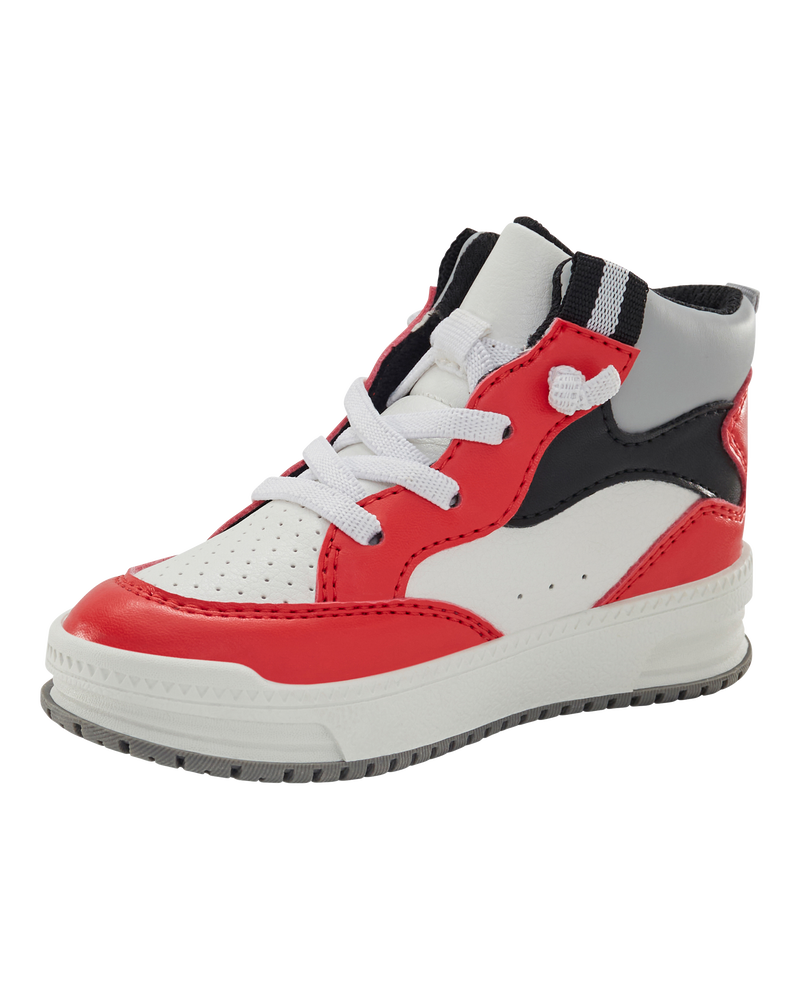 Toddler High-Top Sneakers - Red/White, image 7 of 7 slides