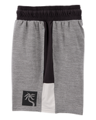 Kid 2-Piece Active Muscle Tank & Shorts Set - Grey, image 6 of 7 slides
