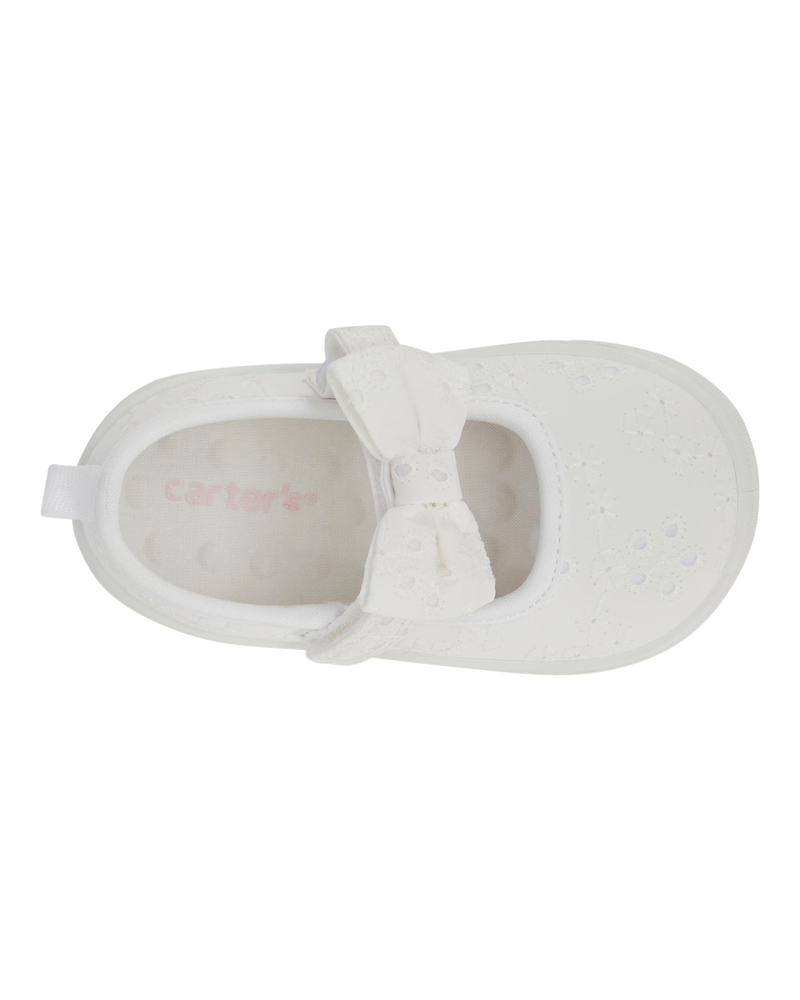 Baby  Every Step® First Walker Eyelet Mary Jane Sneakers - White, image 4 of 7 slides