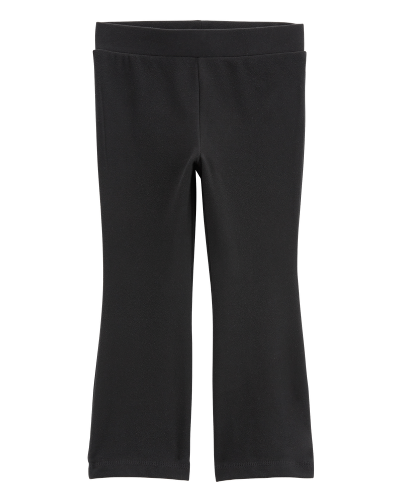 Baby Flared-Leg Fleece Pants - Black, image 1 of 4 slides