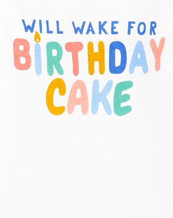 Kid 2-Piece Birthday Cake Snug Fit Cotton Pajamas, 