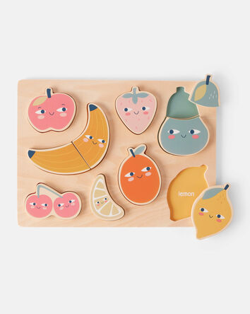 Fruit Puzzle Wooden Activity Toy Set, 