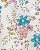 Girls Floral Stretch Leggings - Multi, image 2 of 5 slides