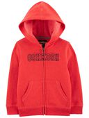 Journey Red - Toddler OshKosh Logo Zip Jacket