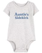 Baby Auntie's Sidekick Cotton Bodysuit, image 1 of 4 slides