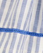 Baby Striped Pull-On Linen Look-Alike Skort, image 3 of 4 slides