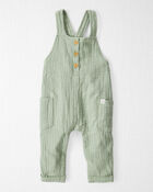 Baby Organic Cotton Gauze Overalls, image 1 of 6 slides
