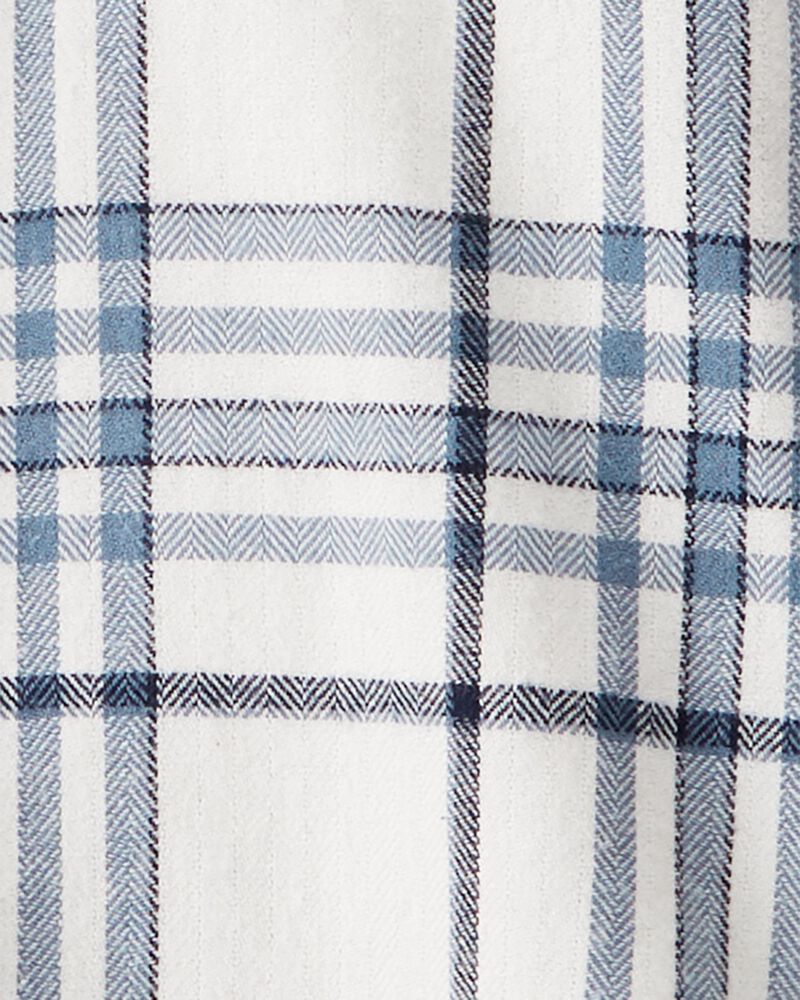 Toddler Organic Cotton Cozy Flannel Button-Front Shirt
, image 3 of 4 slides