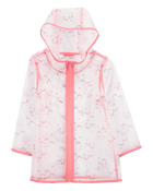 Rainbow Translucent Rain Jacket - Pink, image 1 of 2 slides