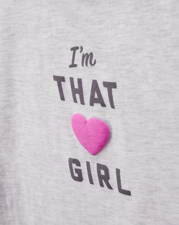 Kid I'm That Girl Short-Sleeve Graphic Tee - Grey, 