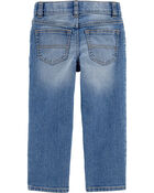 Toddler Medium Blue Wash Classic Jeans, image 2 of 4 slides