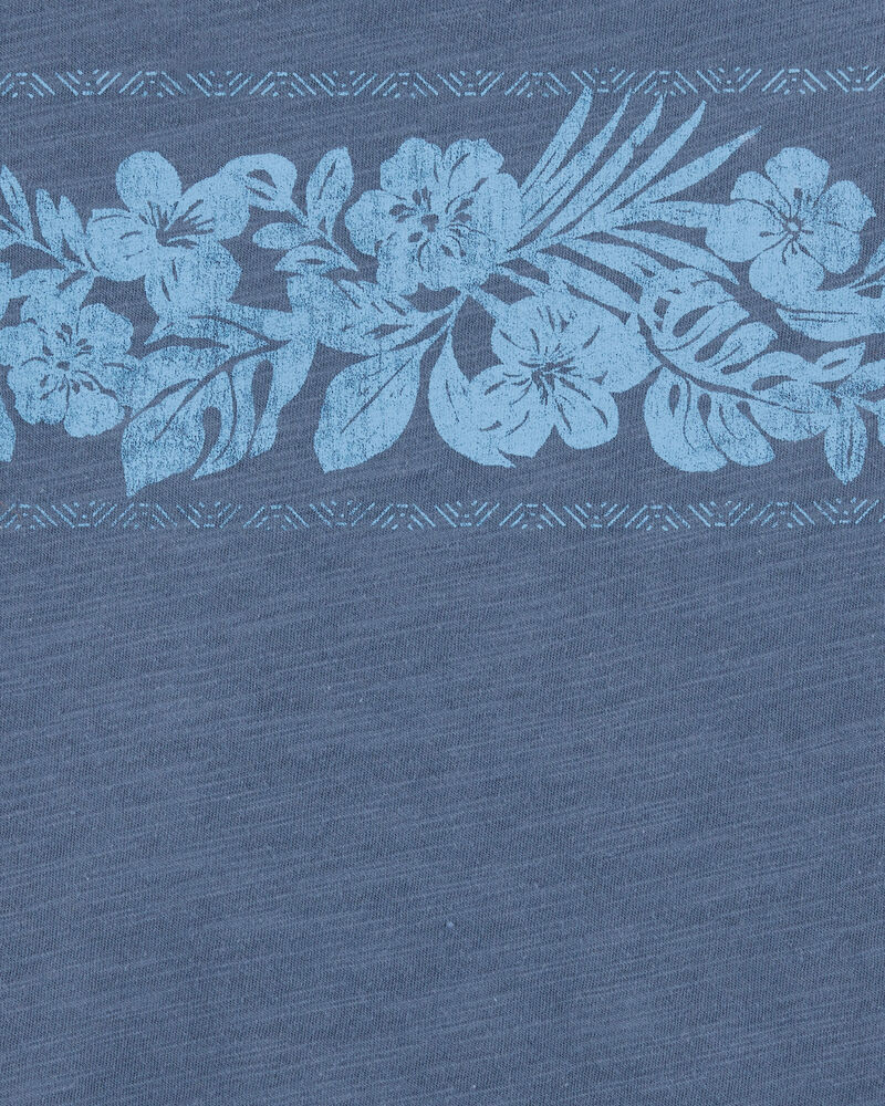Kid Tropical Print Tank - Blue, image 2 of 3 slides