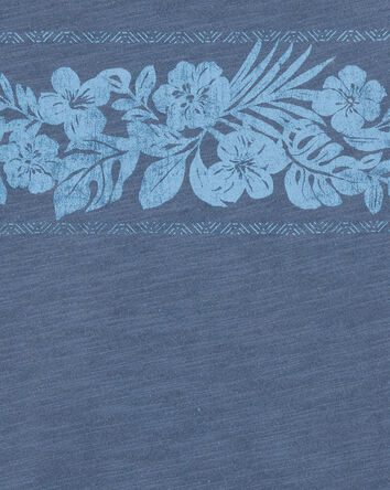 Kid Tropical Print Tank - Blue, 