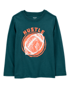 Toddler Hustle Football Graphic Tee, image 1 of 3 slides