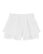 Kid Flowy Layered Flip Short - White, image 2 of 5 slides