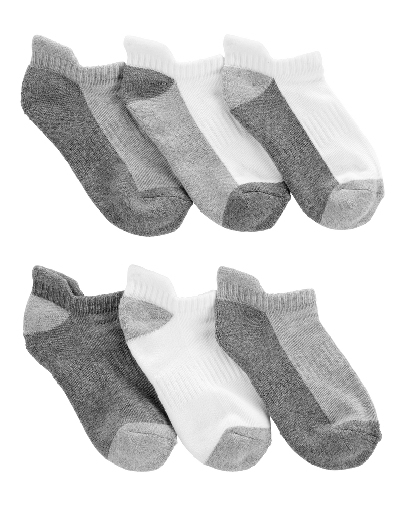 Kid 6-Pack No-Show Socks, image 1 of 2 slides