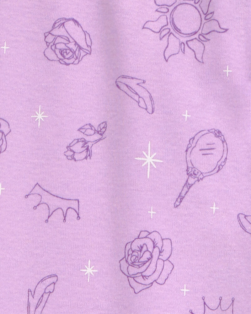 Kid Disney Princess Snug Fit Cotton 2-Piece Pajamas - Purple, image 2 of 4 slides