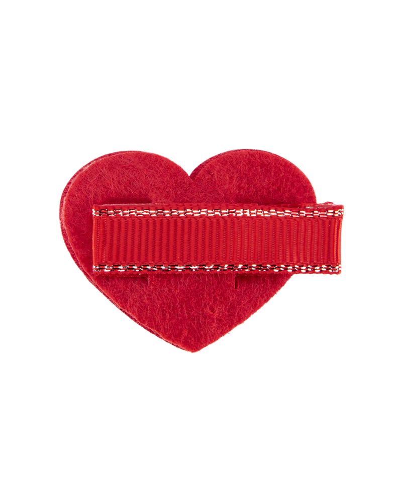 Baby Girl 3-Piece Valentine's Day Headwrap & Heart Clips Set - Pink, image 2 of 2 slides