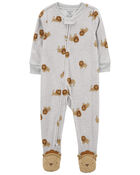 Toddler 1-Piece Lion Fleece Footie Pajamas, image 1 of 5 slides