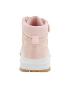 Toddler Metallic Pink Lace-Up Boots, image 3 of 7 slides