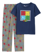 Kid Super Mario Bros™ Loose Fit 2-Piece Pajamas, image 1 of 4 slides