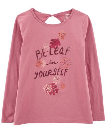 Kid Be-Leaf In Yourself Graphic Tee, 