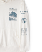 Kid Mountain Knit Hoodie - White, image 2 of 5 slides