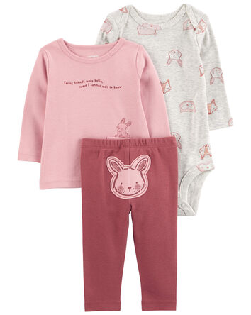 Baby 3-Piece Bunny Little Character Set, 