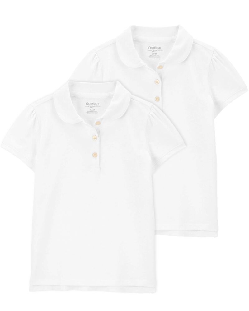 Toddler 2-Pack Jersey Uniform Polos, image 1 of 3 slides