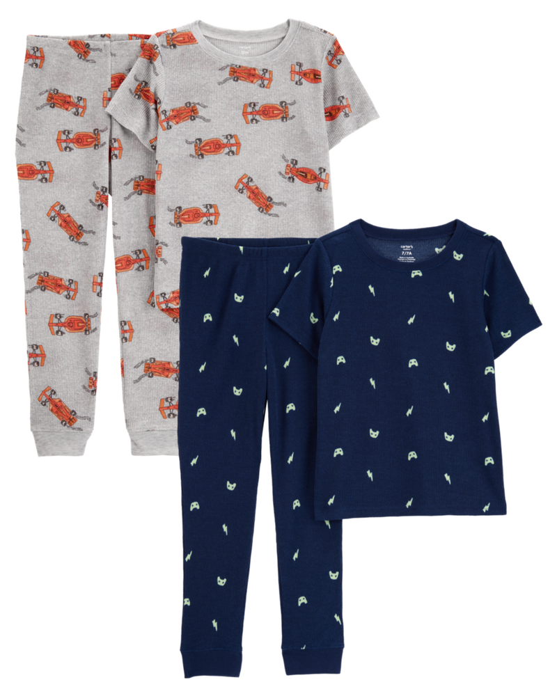 Kid 4-Piece Thermal Pajamas, image 1 of 5 slides
