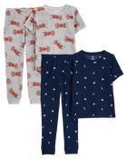Kid 4-Piece Thermal Pajamas, image 1 of 5 slides