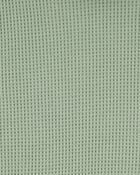 Baby Waffle Knit Hooded Pullover - Green, image 2 of 3 slides