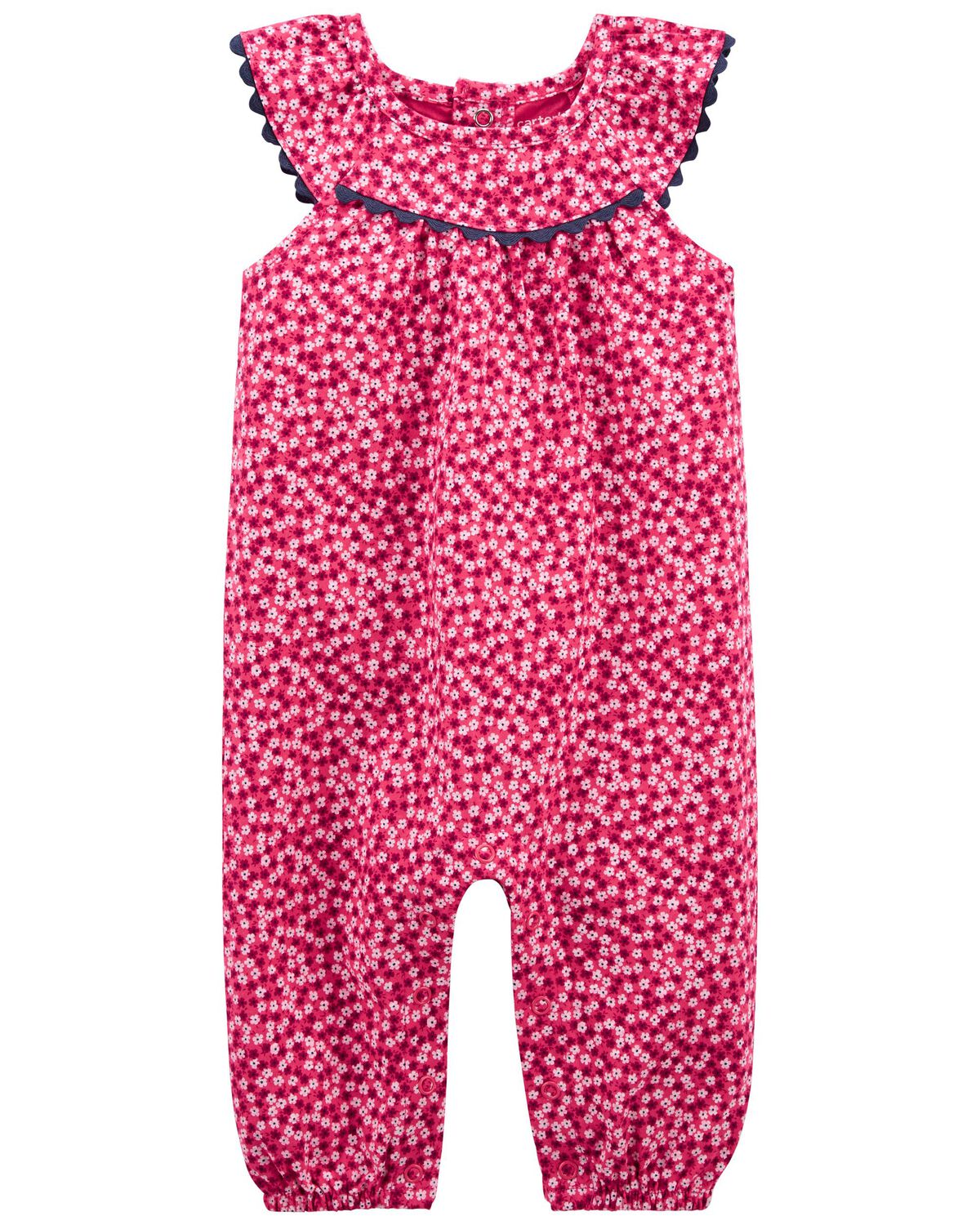 Red Baby Floral Jumpsuit | carters.com