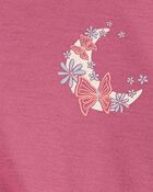 Kid 2-Piece Loose Fit Poly & Fleece Pajamas, image 2 of 3 slides