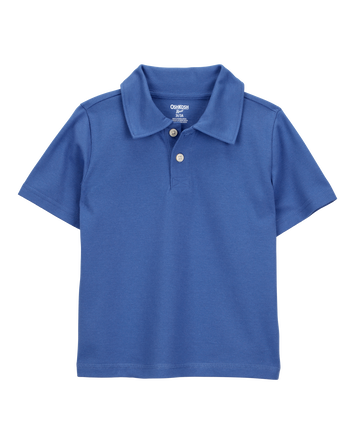 Toddler Pique Uniform Polo Shirt - Blue, 