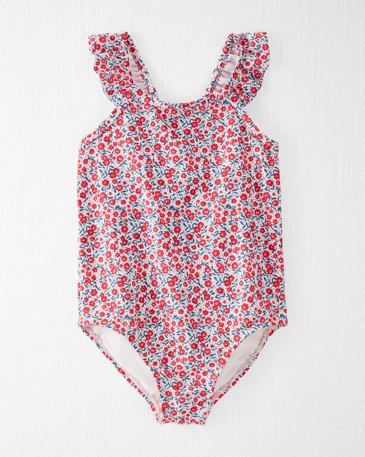 Patriotic Poppy Print Toddler Recycled Swimsuit | carters.com