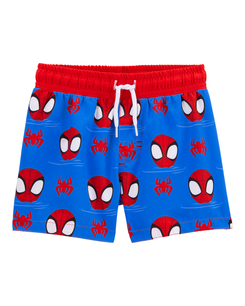 Toddler Marvel™ Spider-Man Swim Trunks - Red/Blue, image 1 of 3 slides