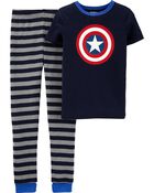 2-Piece ©MARVEL 100% Snug Fit Cotton Pajamas, image 1 of 3 slides