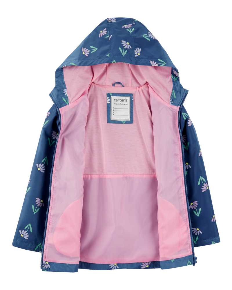 Color Changing Rain Jacket - Navy, image 6 of 6 slides