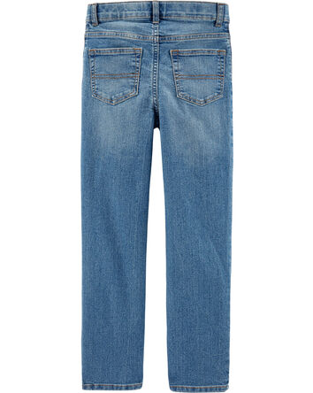 Kid Medium Wash Straight-Leg Jeans, 