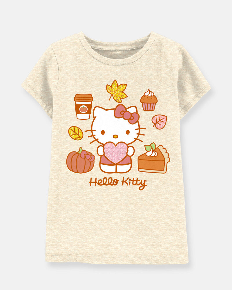 Kid Hello Kitty Short-Sleeve Graphic Tee - Oatmeal, image 1 of 2 slides