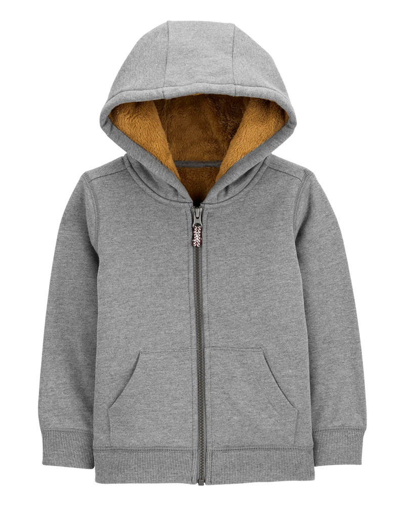 Kid Zip-Up Fleece Hoodie, image 1 of 3 slides
