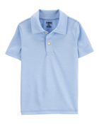 Toddler Active Polo in Moisture Wicking BeCool™ Fabric - Blue, image 1 of 3 slides
