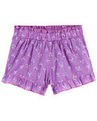 Toddler Floral Poplin Shorts, image 1 of 2 slides