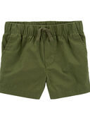 Green - Baby Pull-On Poplin Shorts