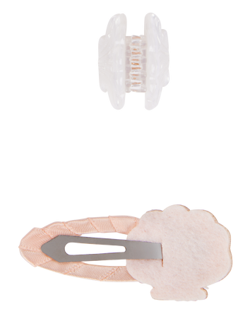 Toddler 4-Pack Seashell Hair Clips, 