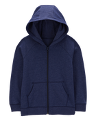 Kid Zip-Up Fleece Hoodie, image 1 of 4 slides